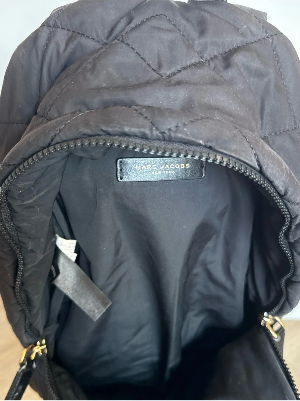 Marc Jacobs Quilted Black Backpack